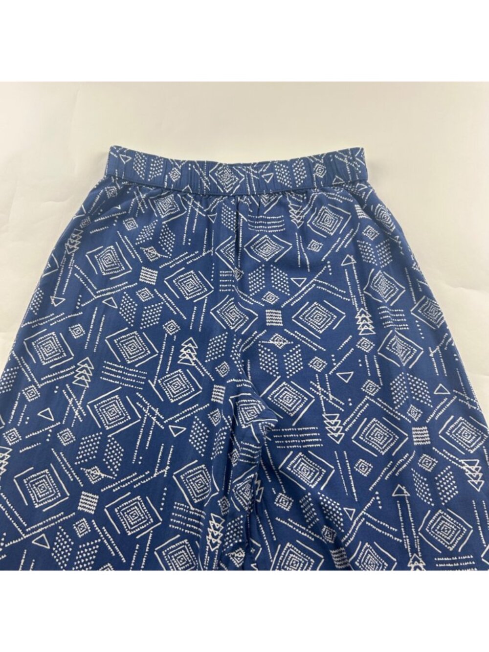 Mossimo Blue Diamond Batik Print Lightweight Wide Leg Lounge Pant M - Picture 2 of 5